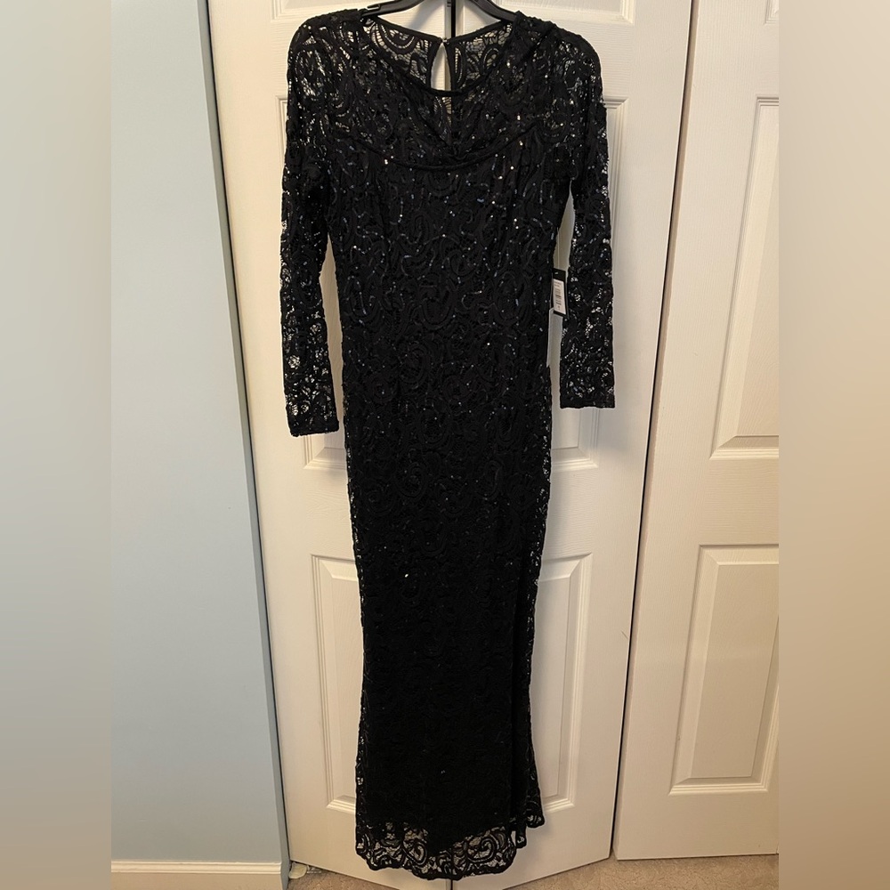 Nordstrom black sequin gown